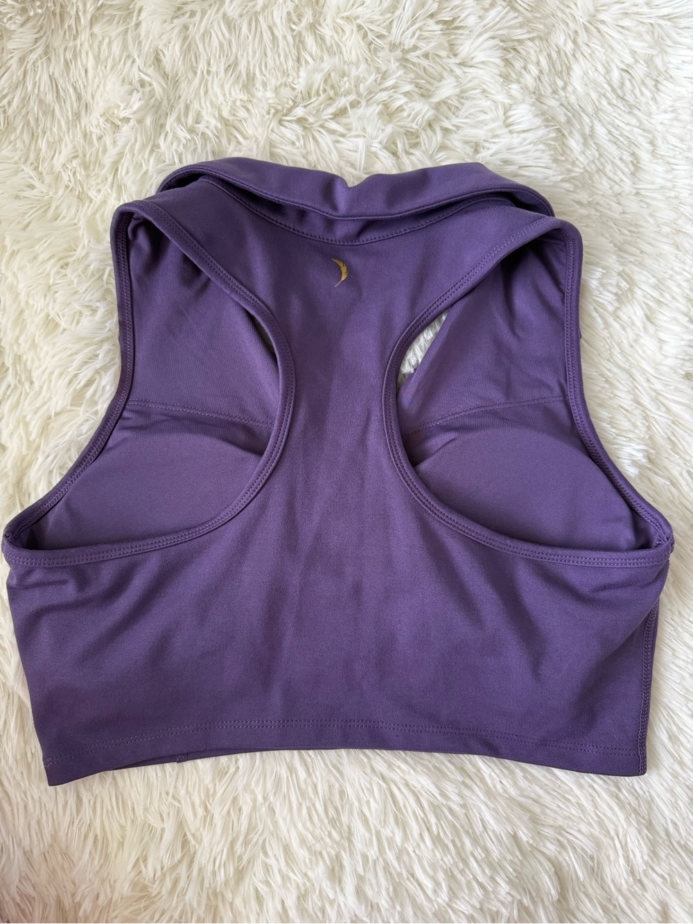 Jessica Simpson Lavender Athletic Crop Tank Top Sleeveless Workout Women’s Med - Picture 2 of 3